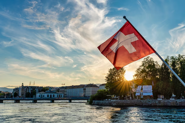 Switzerland flag view