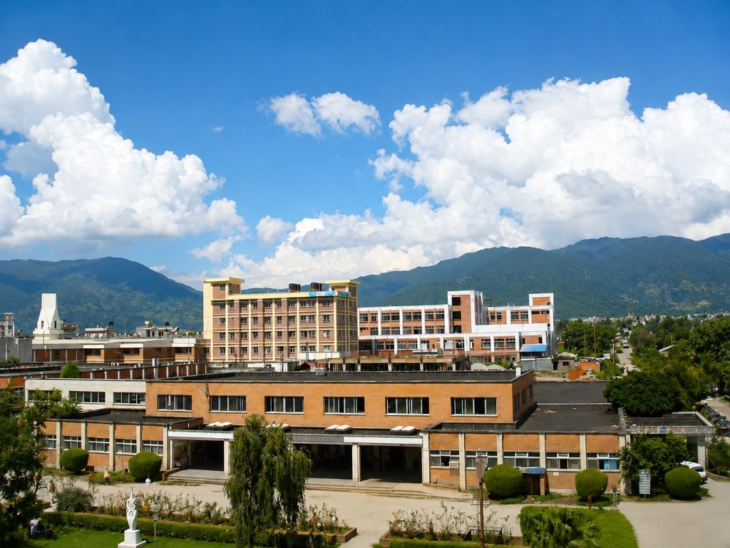 Institute of Medicine Tribhuvan University campus and Kathmandu surroundings